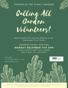 Friends of the Stanly Gardens flyer